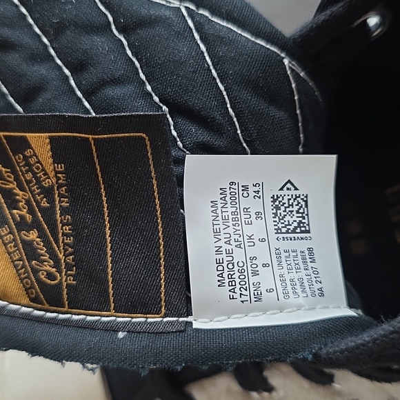 NWOT Converse Chuck 70 Varsity Hi-Top Sherpa Egret Cream/Black, Mens 6/ … - Picture 12 of 13